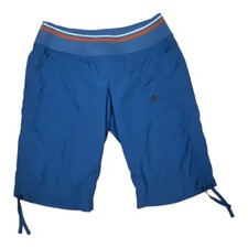 NIKE BERMUDA Pantalones Cortos Mujer Talla MEDIANA Azul Naranja Ligero Forrado