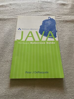 Addison-Wesley's Java Backpack Reference Guide - Paperback - EXCELLENT