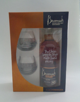 Benromach 2009 10 Jahre alt Speyside Single Malt Whisky 700ml. 43% OVP, 2 Gläser