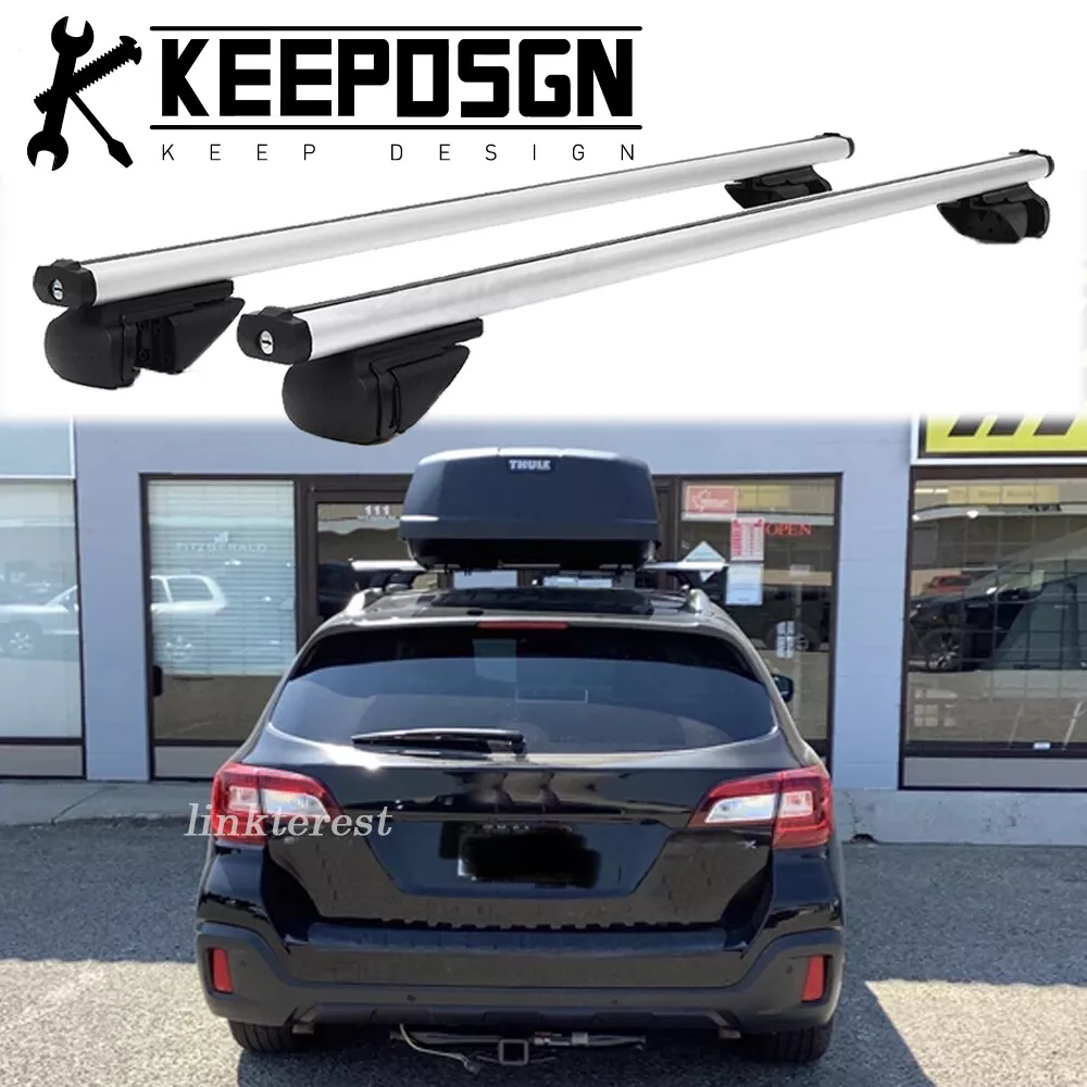 SUV Top Roof Rack Cross Bars Rails Carrier w Lock for Subaru