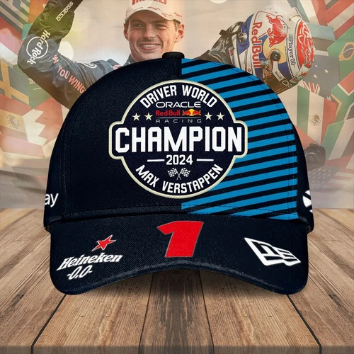 Max Verstappen Classic Racing Cap – 2024 Edition, Adjustable Strapback Cap