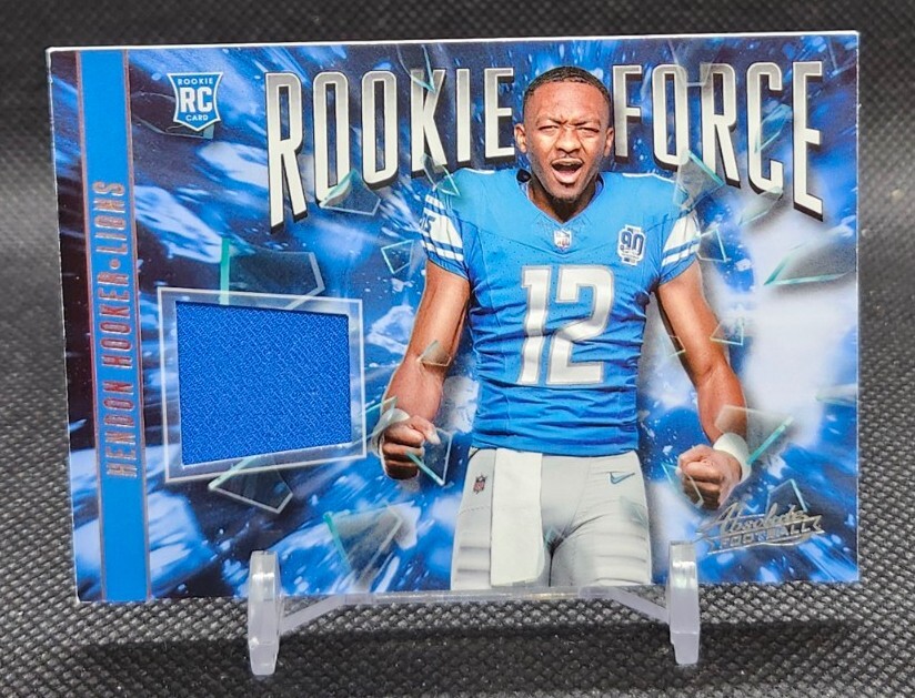 362C. Hendon Hooker 2023 Panini Absolute RC Rookie Force Patch #RF-11 Lions