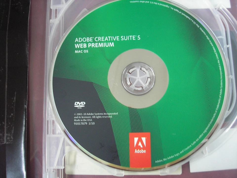 Adobe Creative Suite CS5 WEB Premium for MAC Full Retail DVDs w/Serial - Image 2 of 4