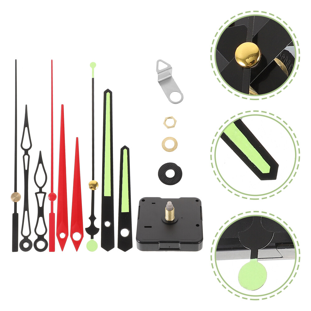 Fluorescent Clock Hands Replacement Wall Mechanism Movement Work
