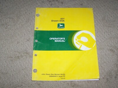 John Deere Used 621 Drawn Disk Operators Manual  A2