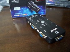 USB Switch Selector 4 Port, USB KM Switcher 4 Computers Sharing - 3 PKG CABLE
