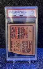 BABE RUTH HOMERUN OFF WALTER JOHNSON WARBONDS TICKET STUB 1942🎟8/23 POP4🔥PSA 3