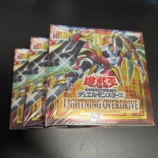 Yu Gi Oh OCG LIGHTNING OVERDRIVE BOX First ion Limited Bonus Pack Set of 3
