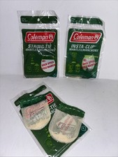 Coleman Lantern Mantles 21 String Tie  Insta Clip Total Of 8 Mantles