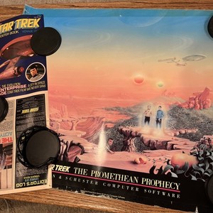 Star Trek Lot of 2 Posters - 1976 Spock Evolution Poster Book & 1986 Promethean