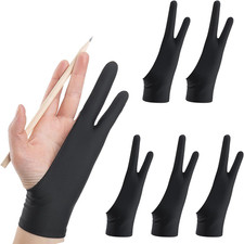 2 Pcs Digital Drawing Glove, Long Two-Finger Glove for Sketching, Painting