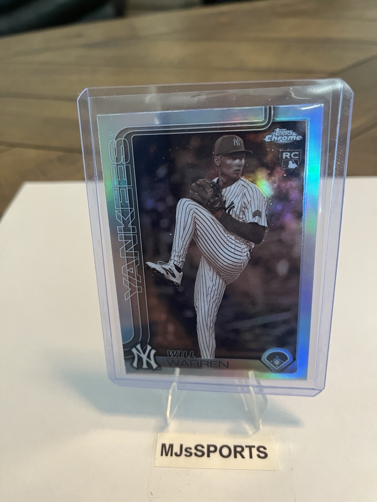 2025 Topps Chrome - Will Warren #81 Sepia Refractor (RC)