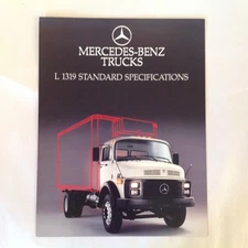 Vintage 1986 Mercedes-Benz Trucks L 1319 Standard Specifications Color Brochure