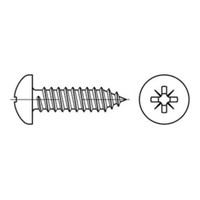 Reyher Blechschrauben Iso 7049 St. 4,2X22 -C-Z Vz (100 StüCk)