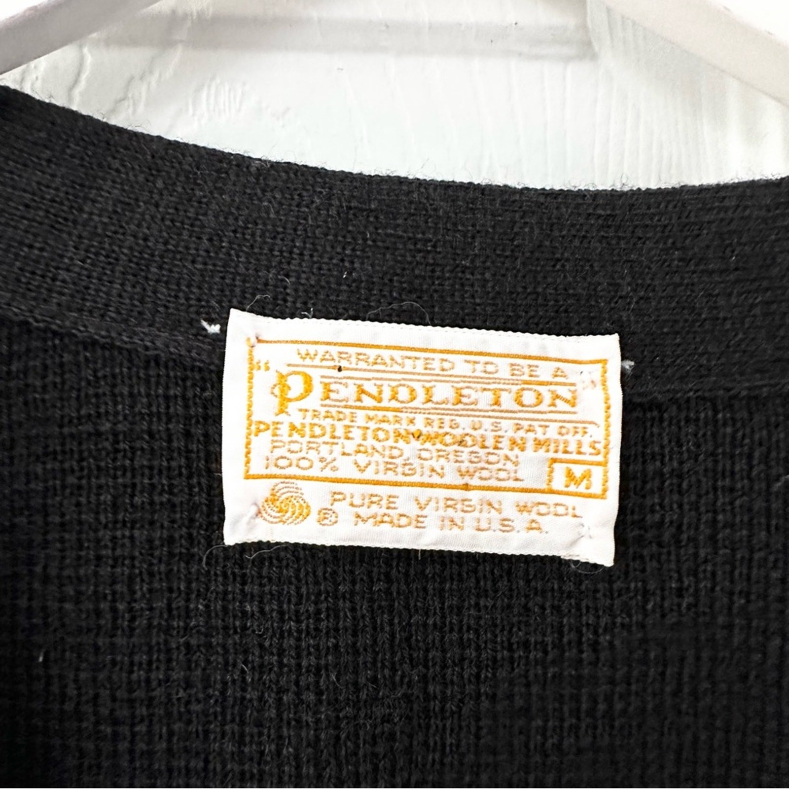 Pendleton Black Virgin Wool Holiday Christmas Scr… - image 8