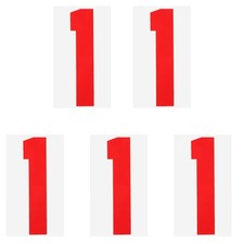 Iron on Numbers 1 Heat Transfer 8" Red Single Number 5Pcs