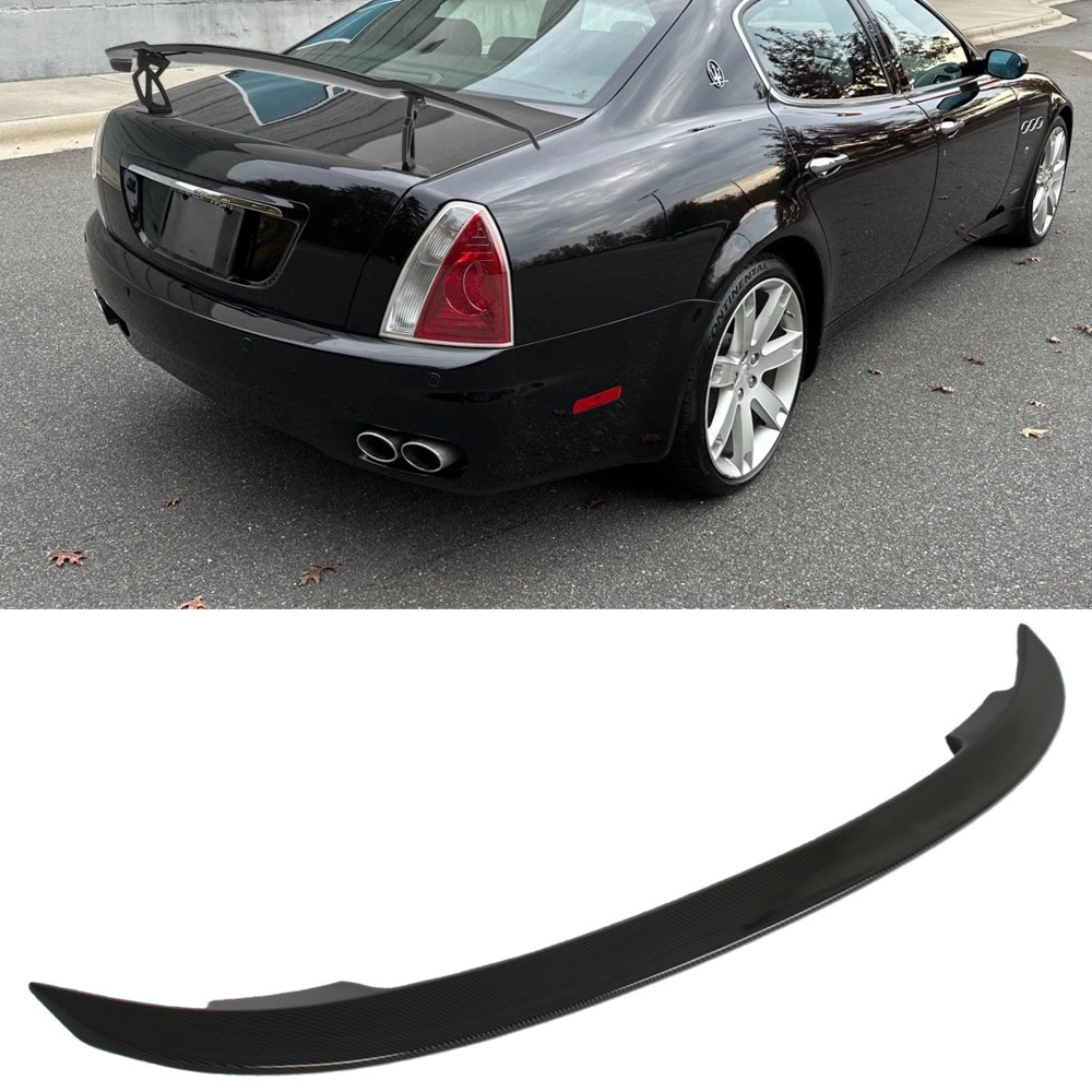 51" Carbon Fiber Rear Trunk Spoiler Lip Roof Tail Wing For Maserati Quattroporte
