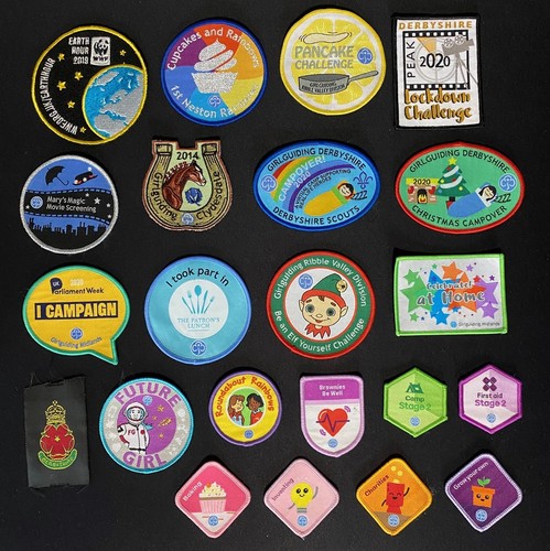 Girl Guides & Brownies Badges - Bundle of 22 Patches - Job Lot