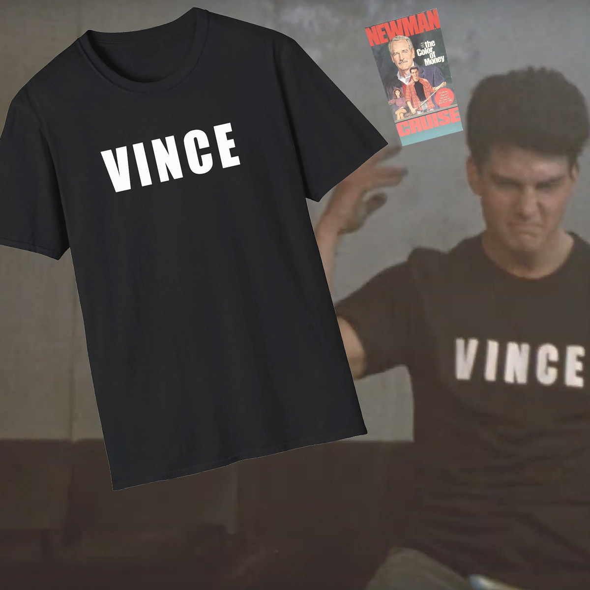 Vince The Color of Money Movie T-Shirt, Tom Cruise Costume Shirt
