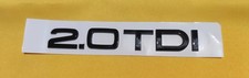 STEMMA SCRITTA FREGIO POSTERIORE AUDI 2.0 TDI NERO A3 A4 A5 Q3 Q5 NERO LUCIDO