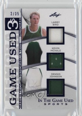 2025 Leaf ITG Used Sports Blue Holo 2/35 Larry Bird Kevin McHale #GT-3 HOF 17uv