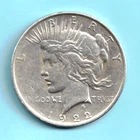SILVER 1922 D PEACE SILVER DOLLAR UNGRADED - BEAUTIFUL COIN