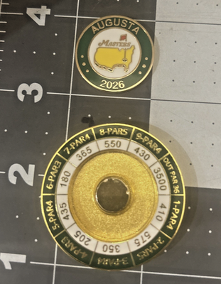 2026 Augusta National Masters Scorecard Golf Ball Marker | eBay