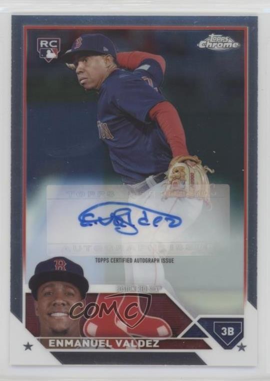 2023 Topps Chrome Update Auto Enmanuel Valdez #AC-EV Auto 1g0v
