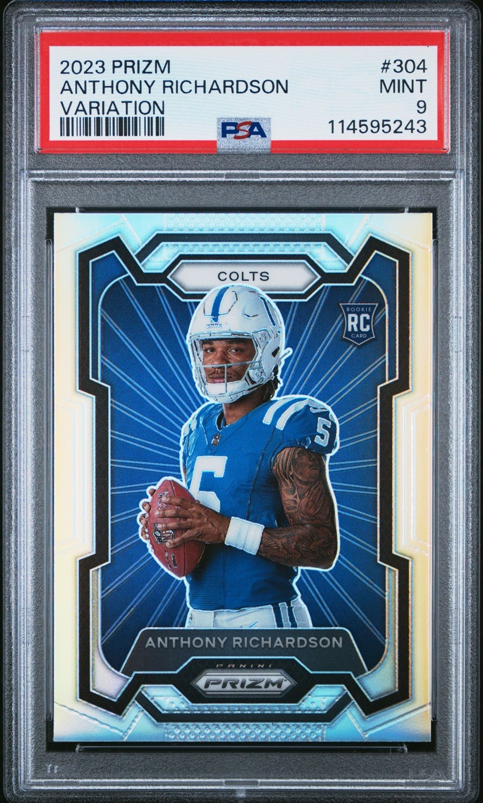 2023 Prizm Variation Anthony Richardson #304 Silver Prizm (RC) PSA 9 Rookie