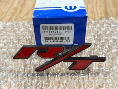 RED & BLACK R/T GRILLE EMBLEM for 2015-2023 DODGE CHALLENGER OE MOPAR 68184706AA
