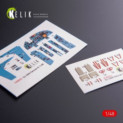 SU-24 interior 3D decals for Trumpeter kit, scale 1/48 Kelik K48025