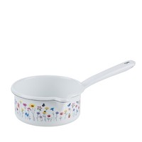 Riess Stielkasserolle Mit GroßEm Ausguss Ø14Cm 0,75L Flora Emaille