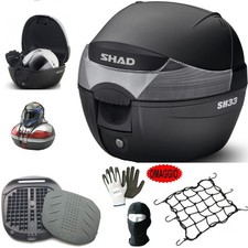 PER DUCATI  MULTISTRADA 1100   BAULETTO SHAD 33LT+PIASTRA+RETE 1 CASCO,BAULE