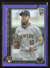 2025 Topps Update #US92 Drew Avans Purple Foil /250