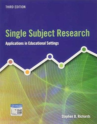 Single Subject Research: - Paperback, by Richards Stephen - Very Good d