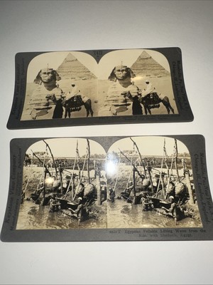 Egypt, Sphinx, Pyramids And The Nile keystone view company cards