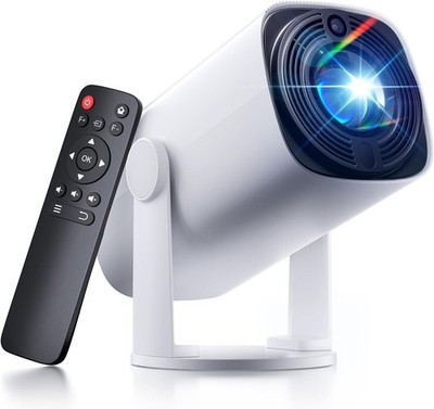 Soomfon SK1 Mini Projektor 1080p Beamer Heimkino Tragbar Bluetooth Autokorrektur