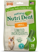 Nylabone Nutri Dent Dog Dental Chews - Natural Dog Teeth Cleaning & Breath