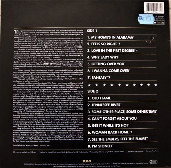 Alabama - Alabama Vinyl LP (LP Record, Compilation) - Image 2 of 4