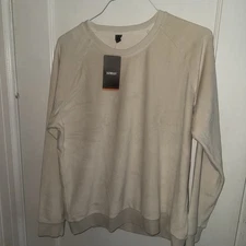 Mens Long Sleeve Crewneck Sweatshirt Casual Warm Fleece Lined Pullover XL NEW US