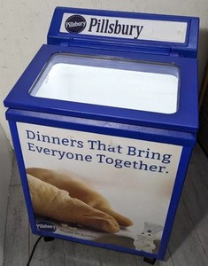 New Pillsbury Dough Store Display Mobile Top Load Display Plug In Cooler GLC