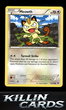 Meowth 74/124 Pokemon Common XY - Fates Collide Card LP