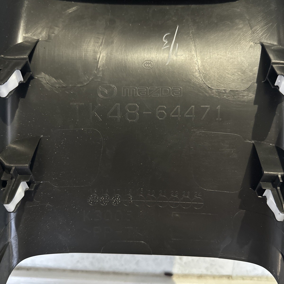 16-23 MAZDA CX9 REAR CONSOLE CLIMATE CONTROL COVER TRIM PANEL OEM