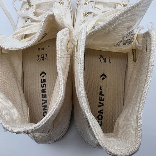 Converse Chuck Taylor All Star Lift Hi Tiny Tattoos Womens Size 10 White Shoes - Picture 6 of 13