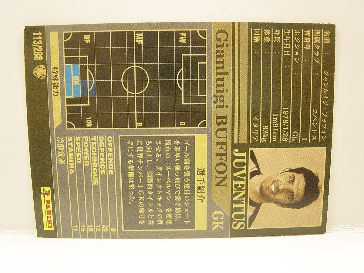 PSA9 ブッフォン BUFFON PFL パニーニフットボールリーグ Amazon.co.jp: ジャンルイジ・ブッフォン ユベントス FC ST