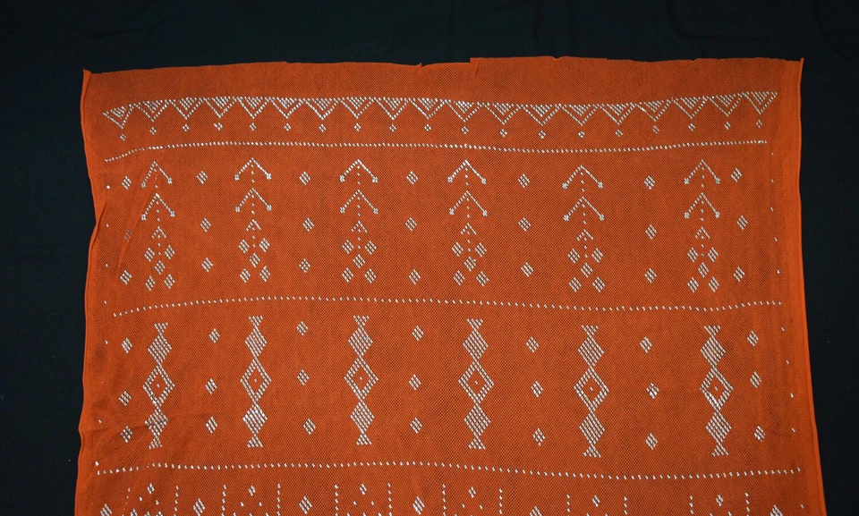 Оранжевый египетский Assuit серебро металла / сетки тюль ткани надежном шаль шарф - Изображение 2 из 4