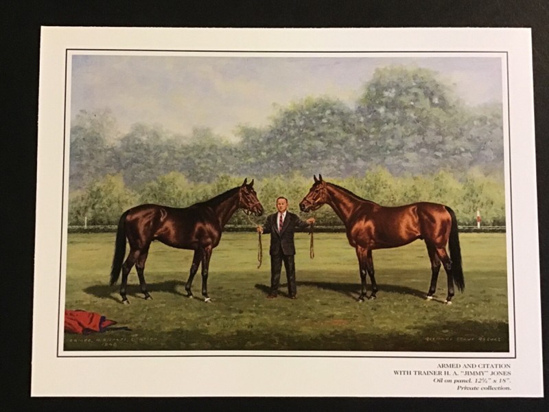 CITATION   photo   Horse Racing 1948 TRIPLE CROWN  ARMED JIMMY JONES