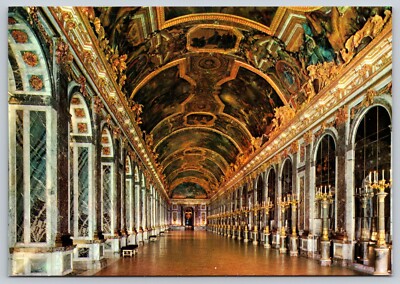 Postcard Le Chateau De Versailles The Hall of Mirrors France