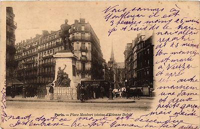 AK Paris 5. - Statue von Etienne Dolet - Place Maubert (323769)
