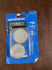 Everbilt 1-1/4 Closet Rod Pole End Caps 2 Pac...
